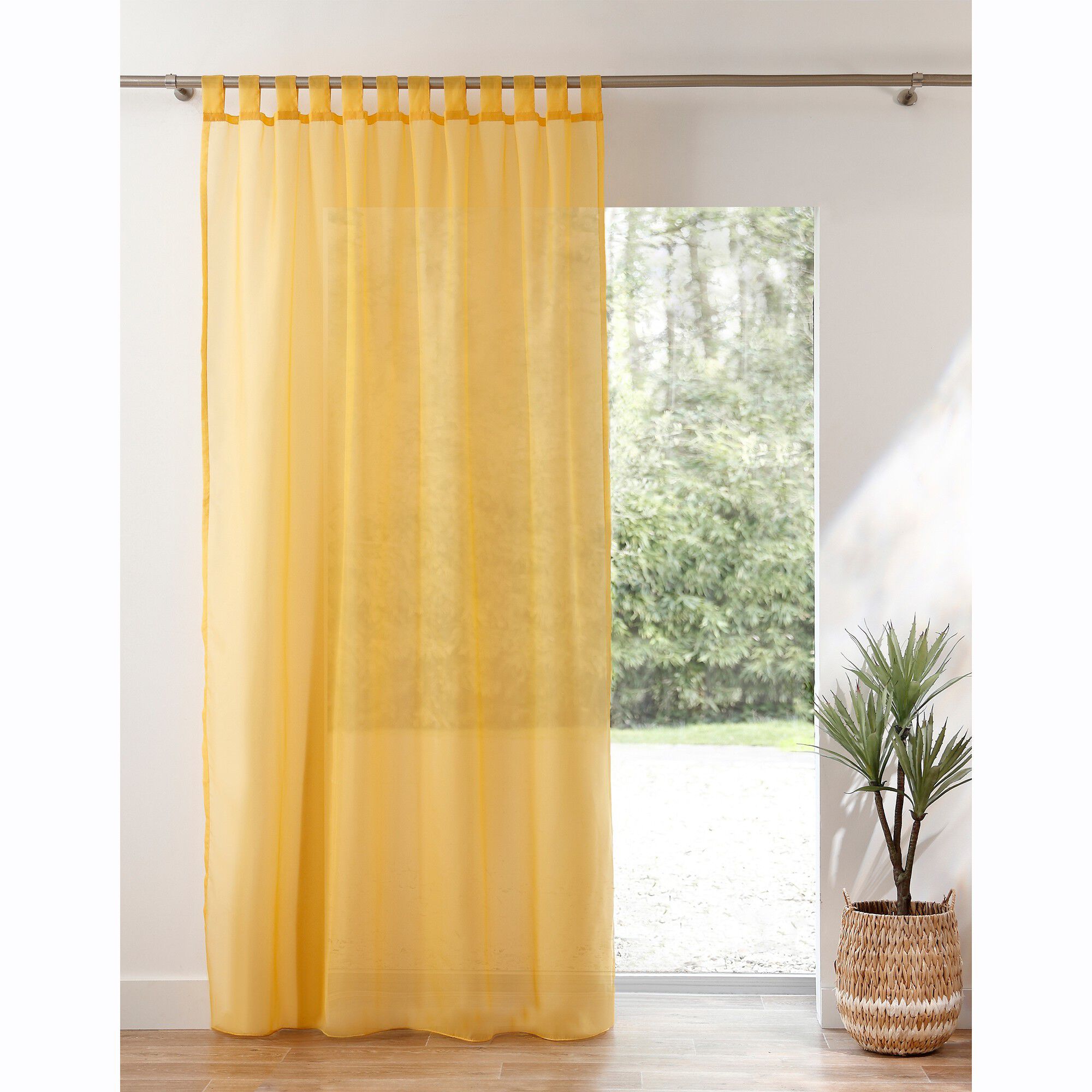 Panneau voile uni finition pattes