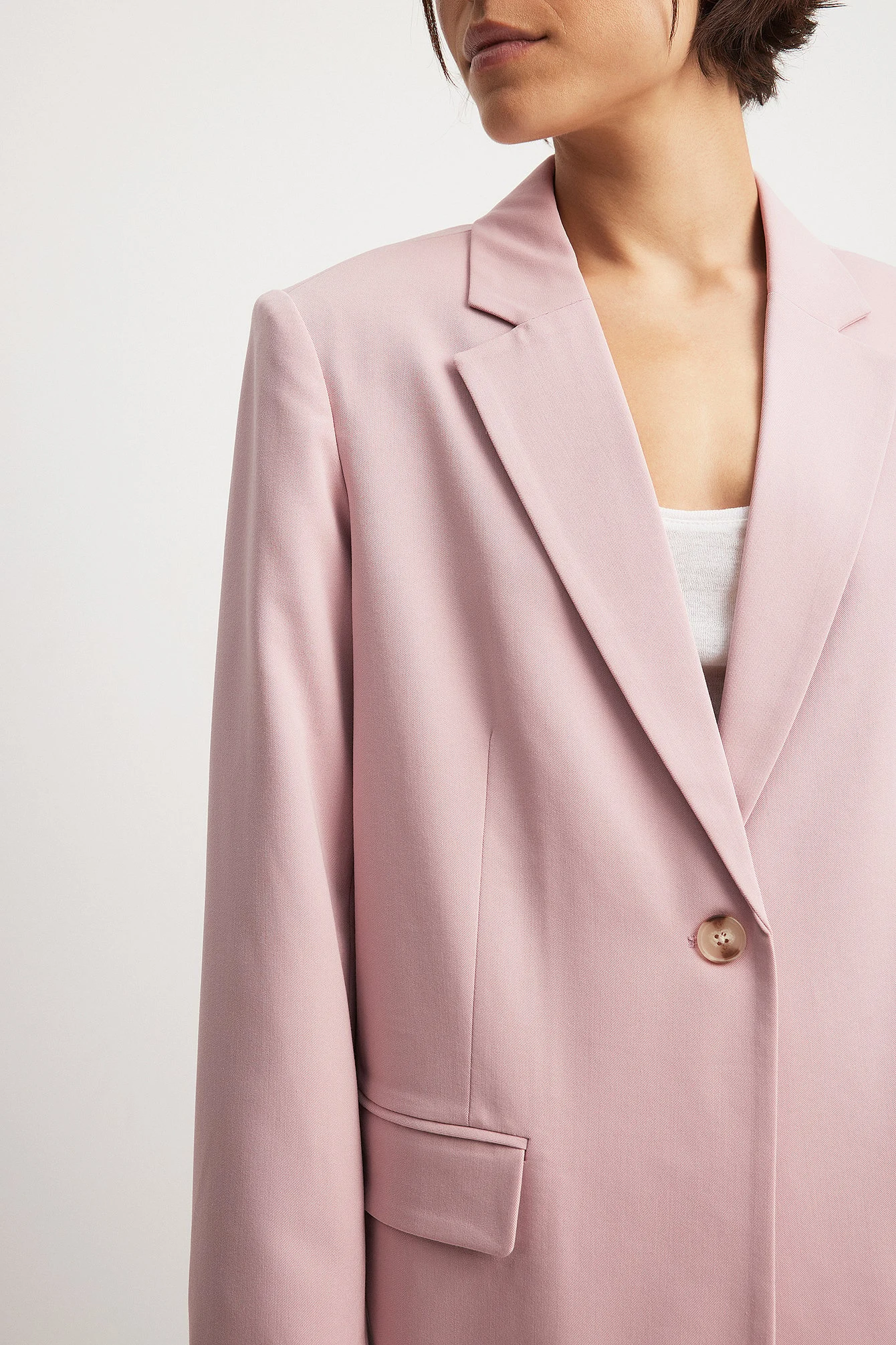 Oversize-Blazer mit einem Knopf
