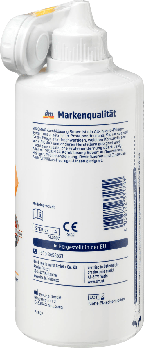 Kontaktlinsen-Pflegemittel Kombilösung Super mit Behälter, 360 ml