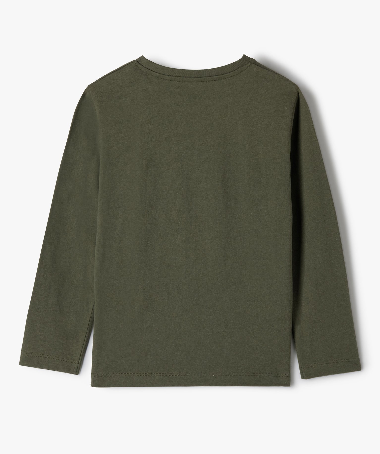 Tee-shirt Garçon à manches longues avec motif kaki | GEMO