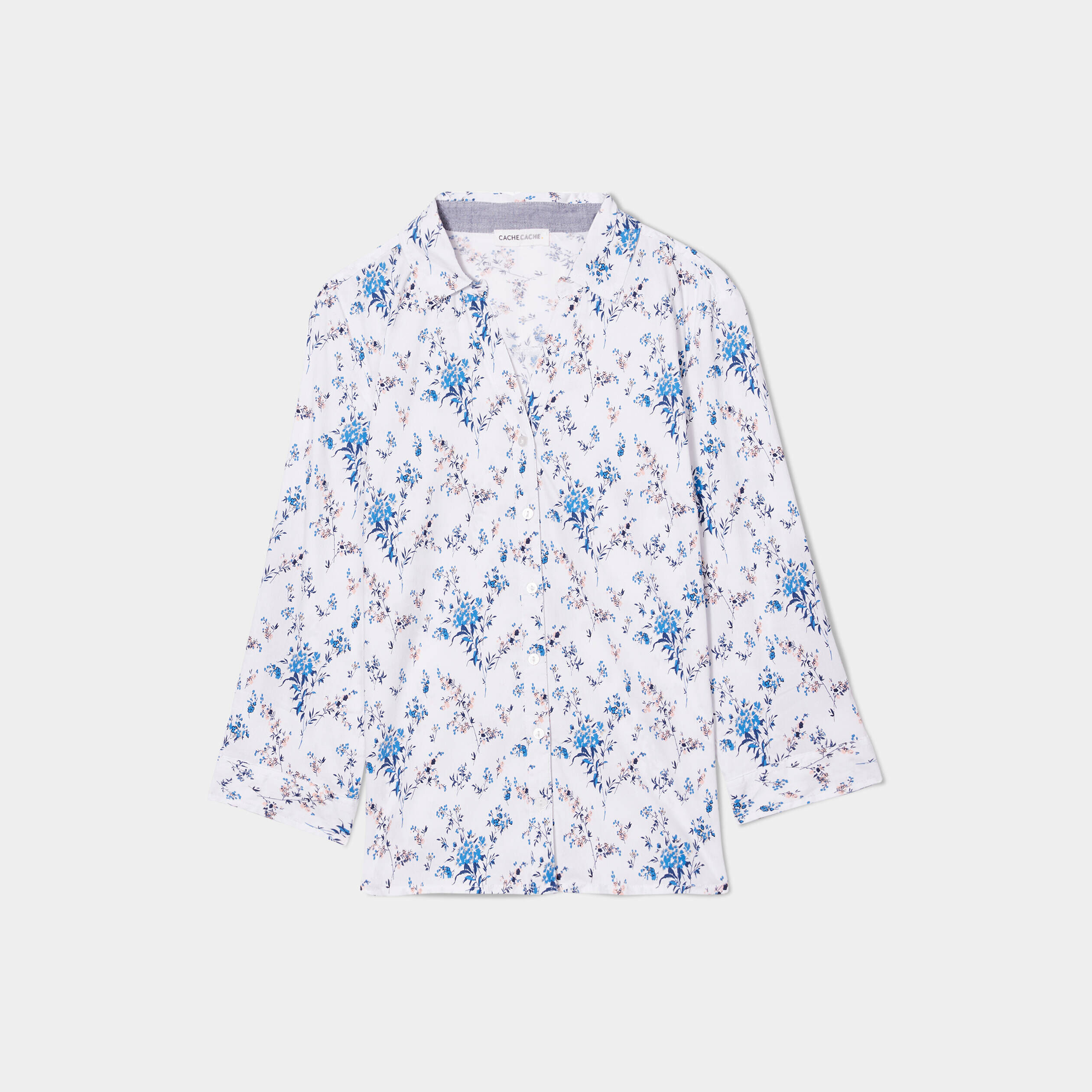 Chemise manches 3/4 ecru femme | Cache Cache