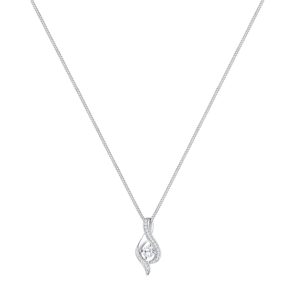 Elli Elli Collier Femme Infinité Symbole de  Zircone -  (925/1000) Argent collier