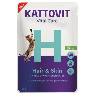 Kattovit Vital Care Hair & Skin Pouches mit Geflügel
