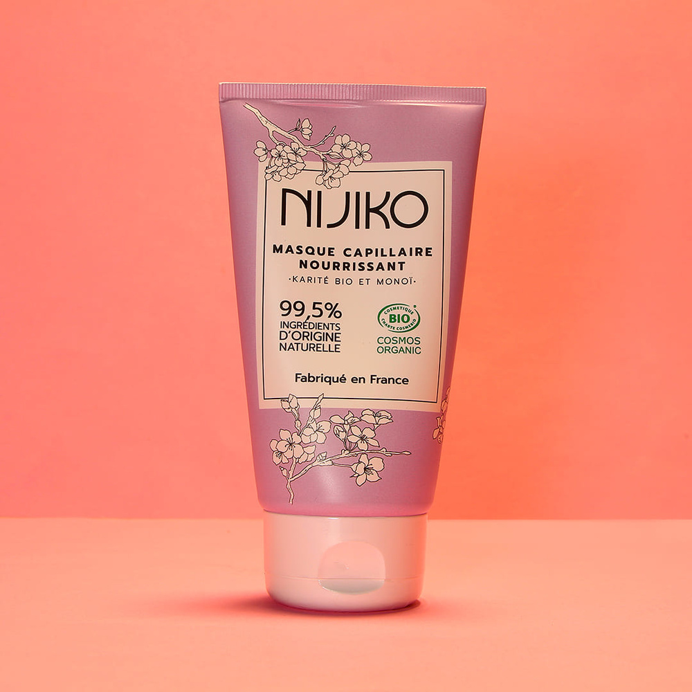 nijiko Masque Cheveux Bio Nourrissant - Monoï Karité Soin et démélant