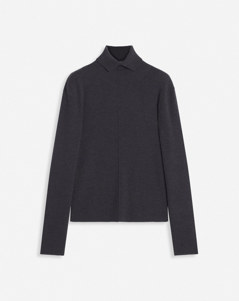 PULL COL ROULÉ EN LAINE MÉRINOS