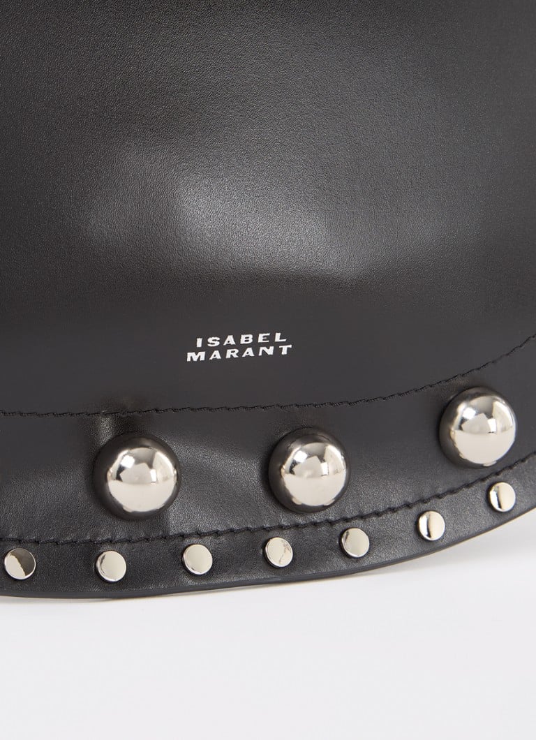 Isabel Marant Kanao-Ga leather shoulder bag with detachable shoulder strap and studs