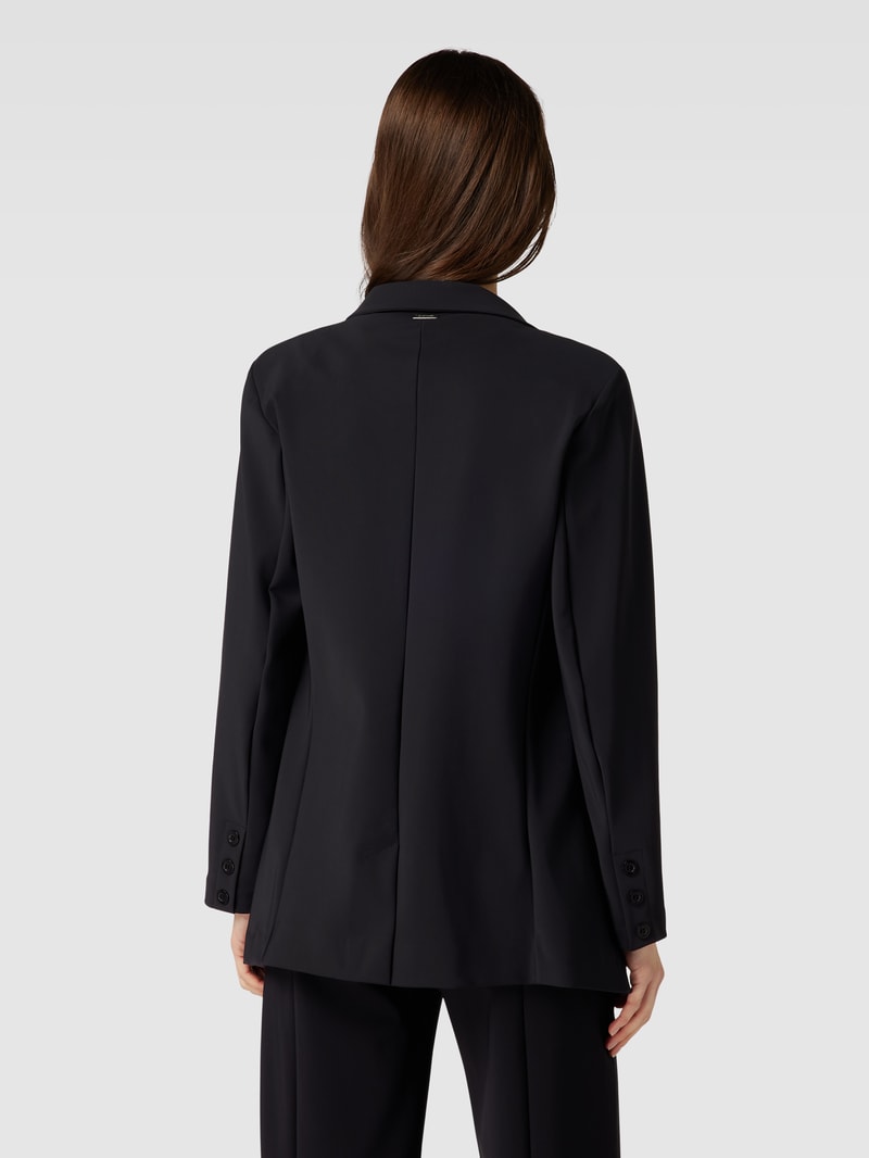 Blazer mit Paspeln Modell 'Epic' in schwarz