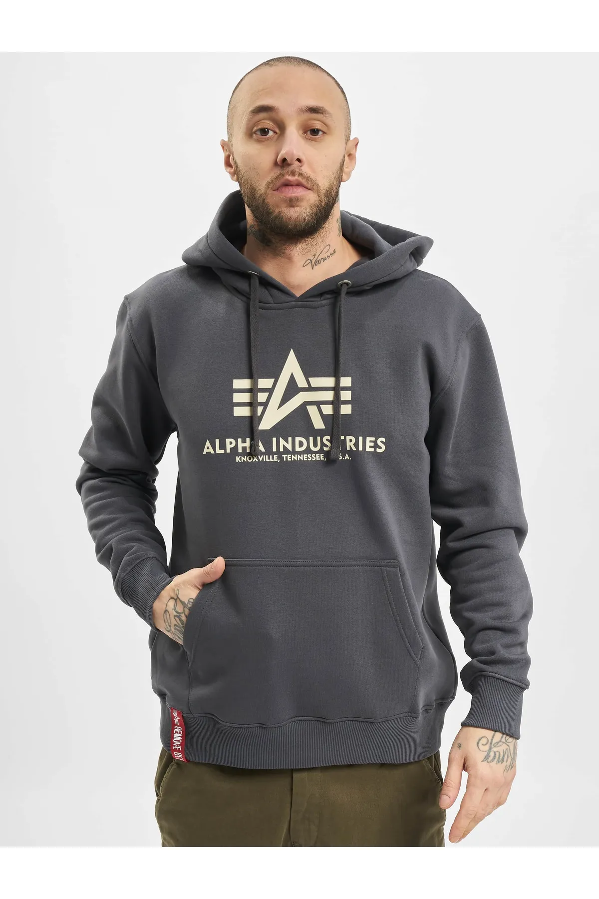Alpha Industries  Sweatshirt - Grau - Regular Fit