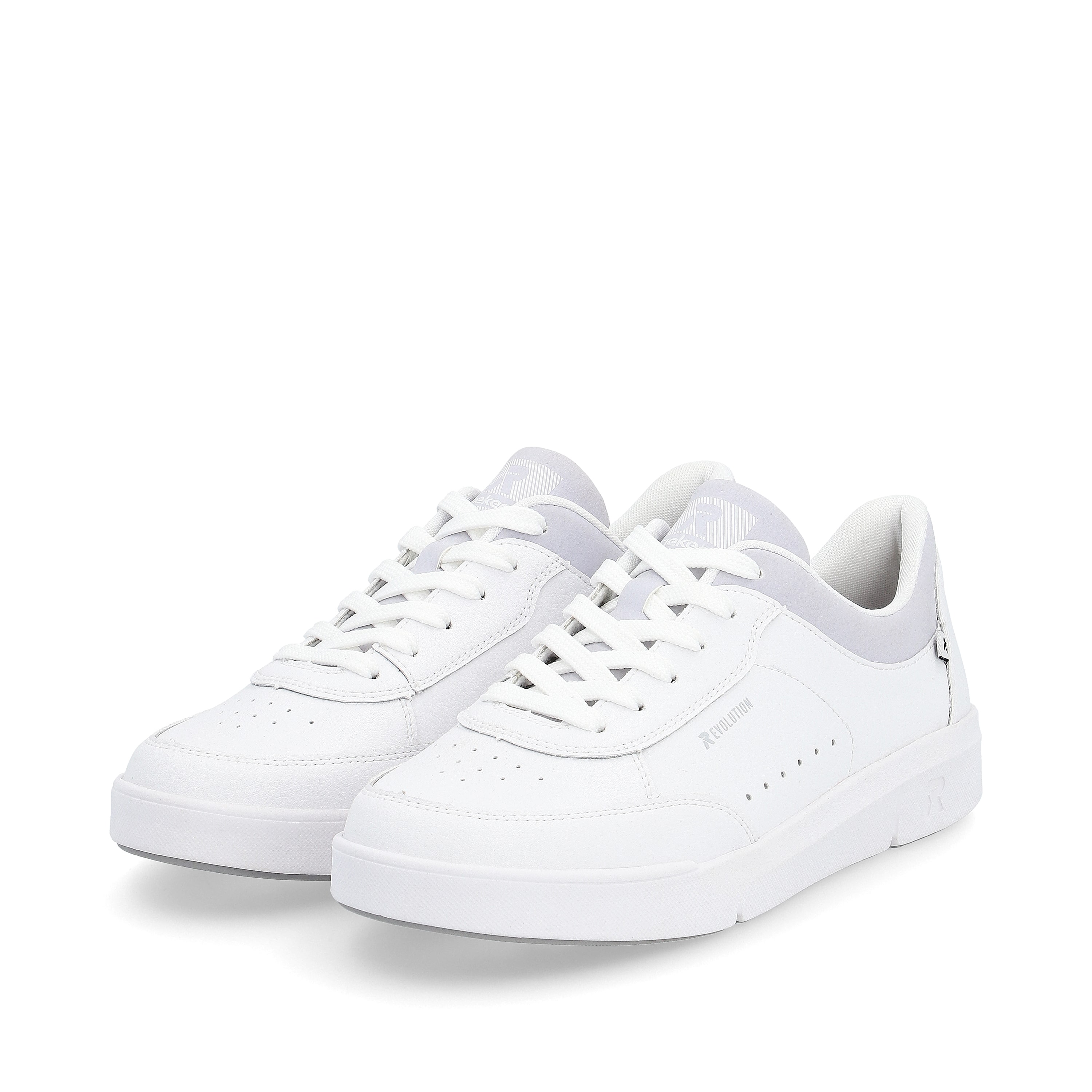 Rieker Damen Sneaker Low quartz-white light-grey