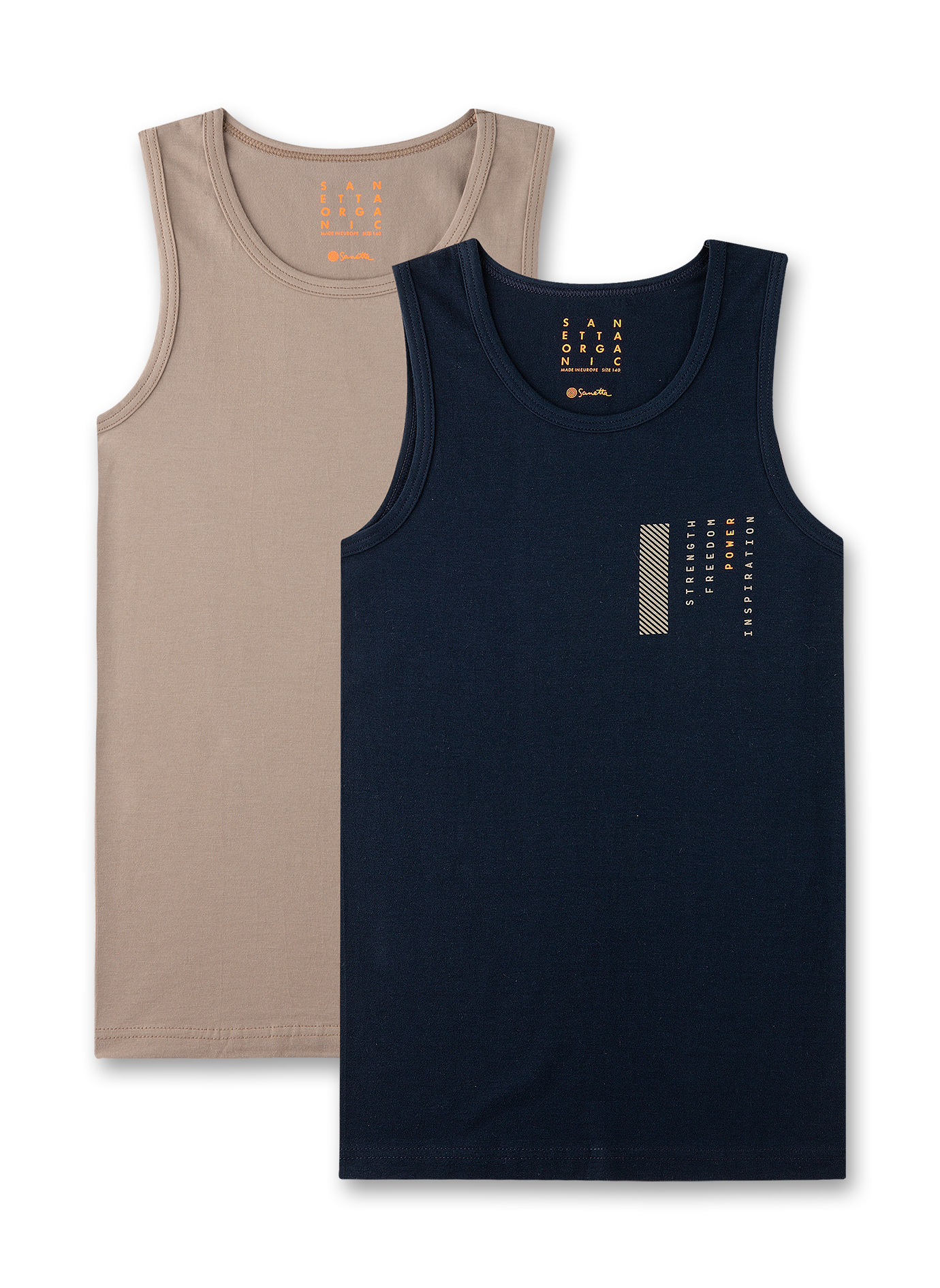 Jungen-Unterhemd (Doppelpack) Blau