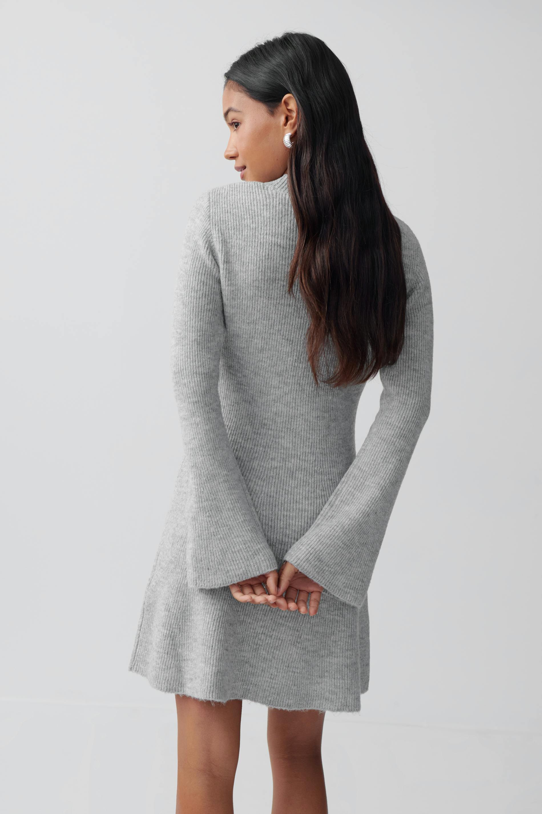 A-line knitted dress