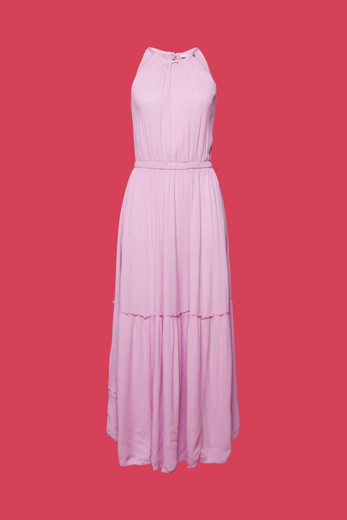 Neckholder-Maxikleid aus Crinkle-Georgette