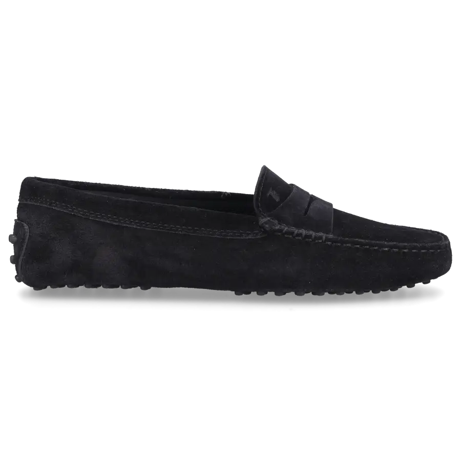 Tod's - Mokassins GOMMINI Veloursleder - schwarz