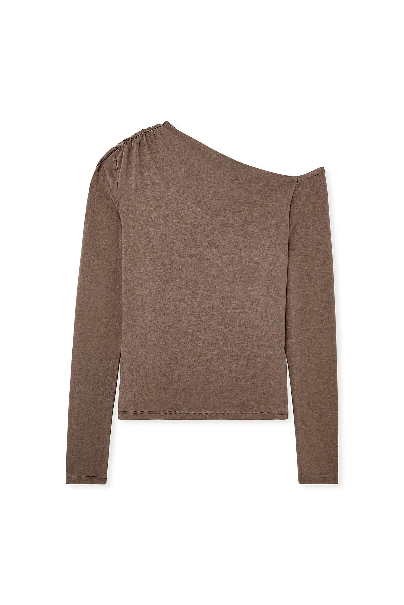 Schulterfreies Jersey-Oberteil