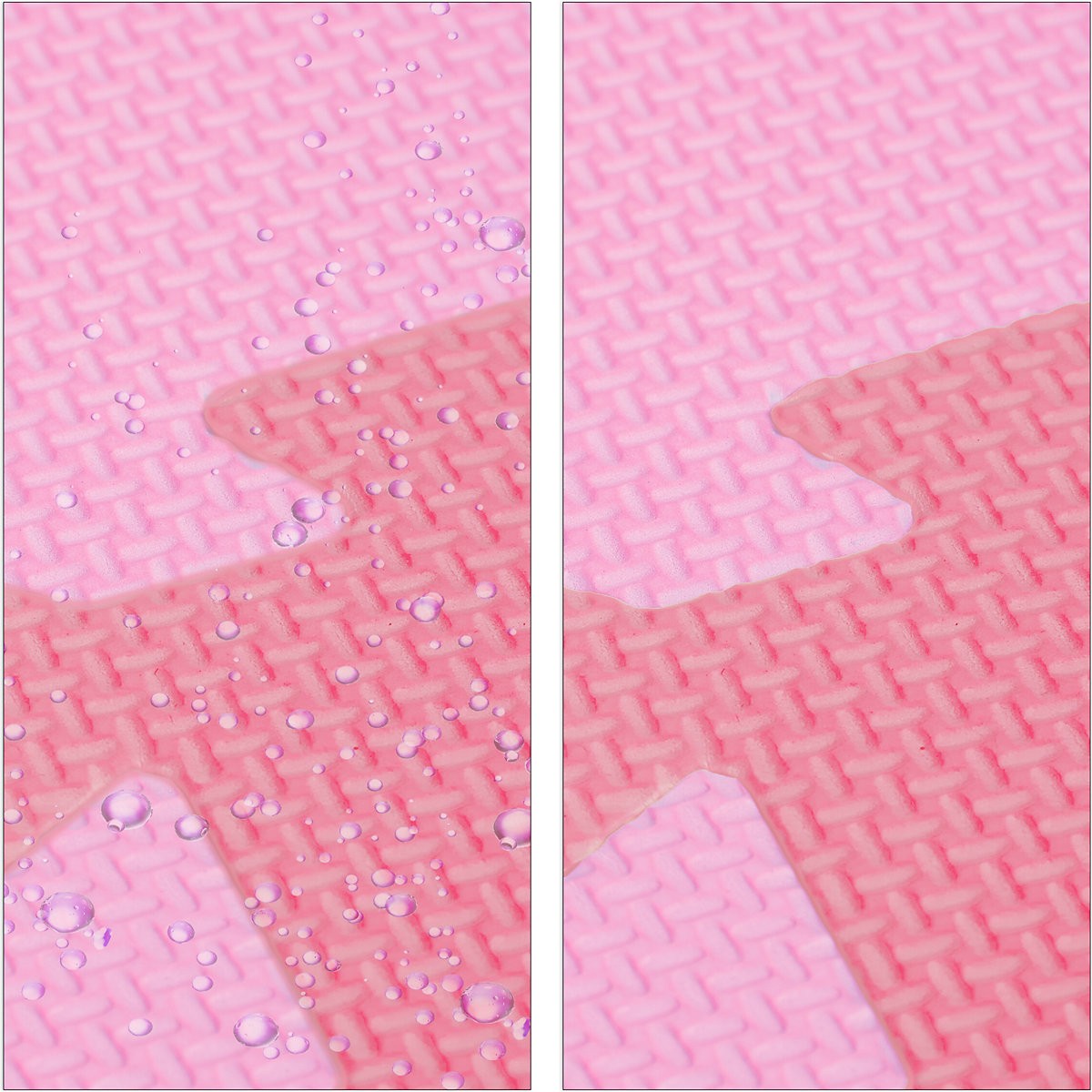 9 x Puzzlematte Sterne rosa-pink