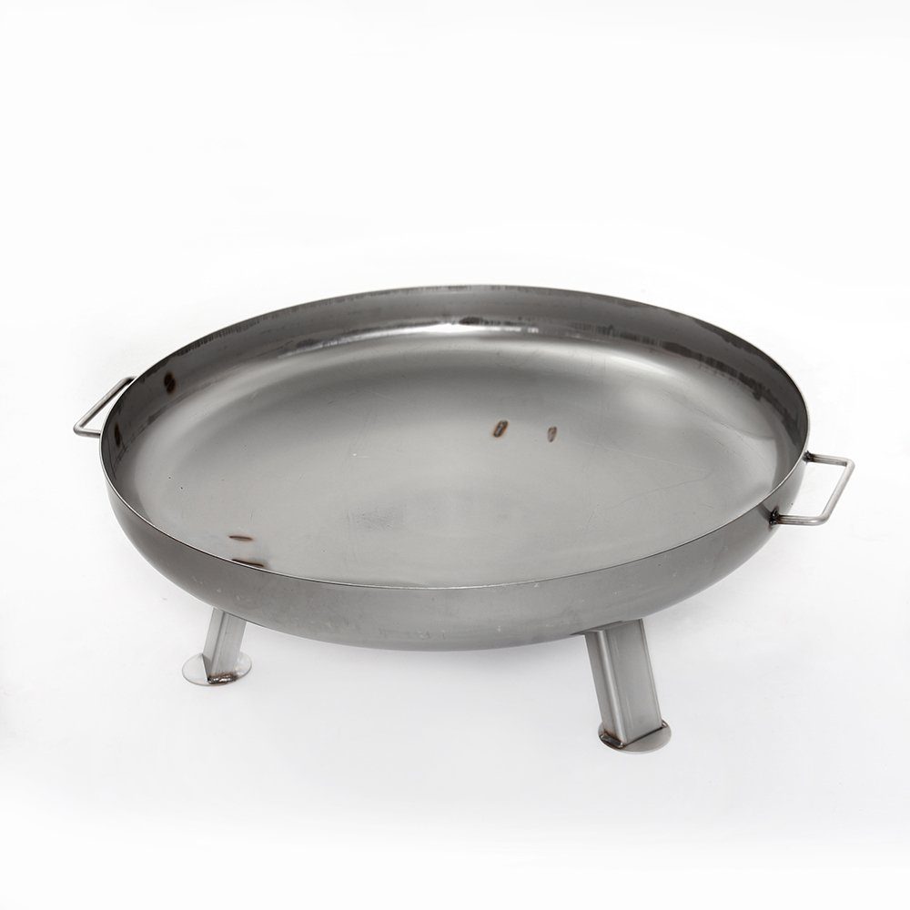 Czaja Feuerschale Czaja Feuerschalen® Edelstahl Feuerschale Bonn Ø 80 cm aus rostfreiem, hitzebeständigem Edelstahl, Rostfreie Feuerschale für den Garten und Terrasse, gefertigt aus rostfreiem und Hitzebeständigem Edelstahl
