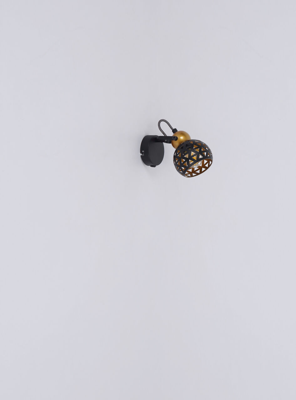 Globo Lighting - SARRA - Strahler Metall schwarz matt, 3x E14