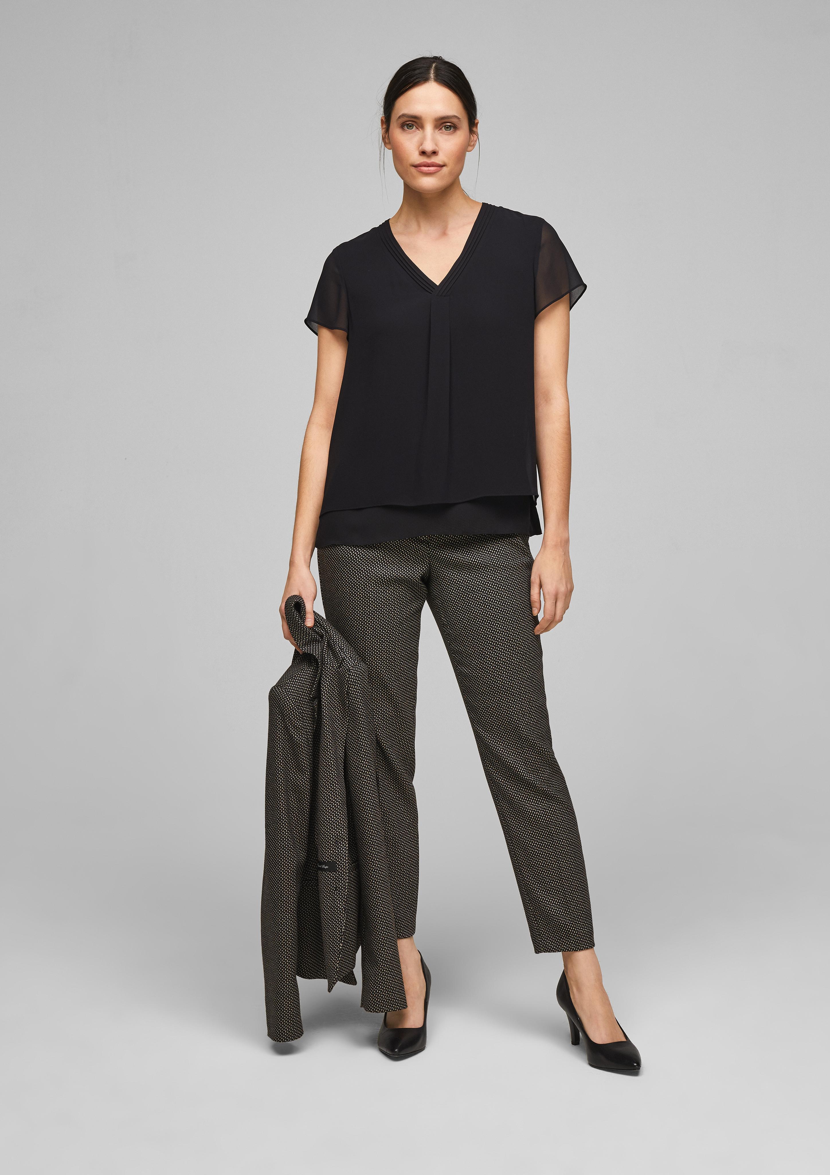 Layering-Bluse aus Chiffon  01.899.12.3121-9999