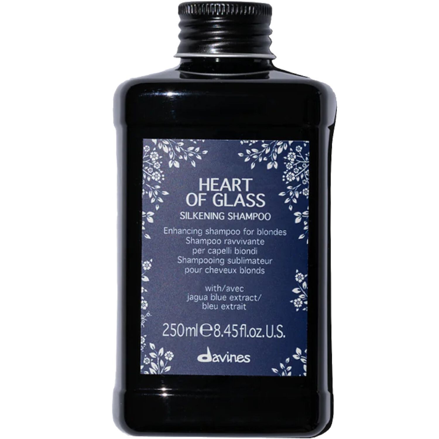Davines Silkening Shampoo Shampoing Bleu pour Cheveux Blonds