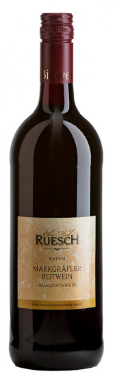 Markgräfler Rotwein Cuvée feinherb Bio 1,0 L - Öko-Hof Ruesch