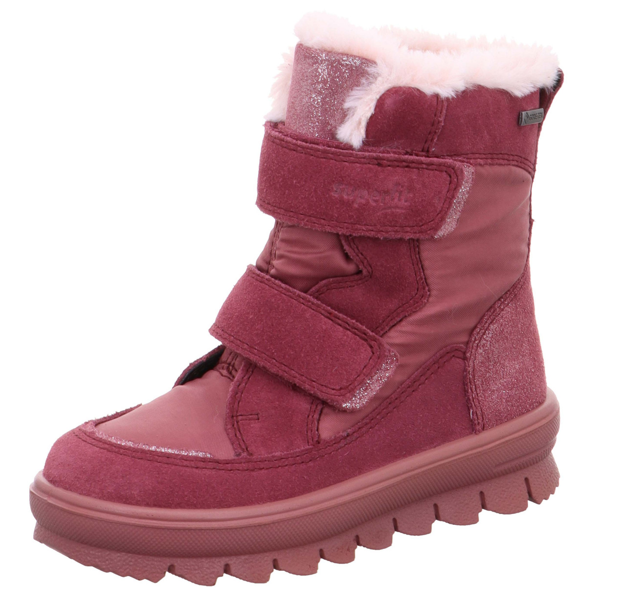 FLAVIA - Pink Boots mit Klettverschluss