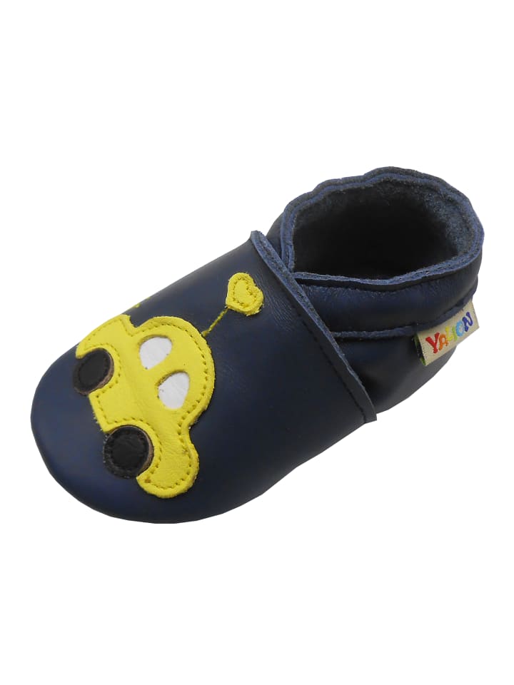 Yalion Leder-Krabbelschuhe 