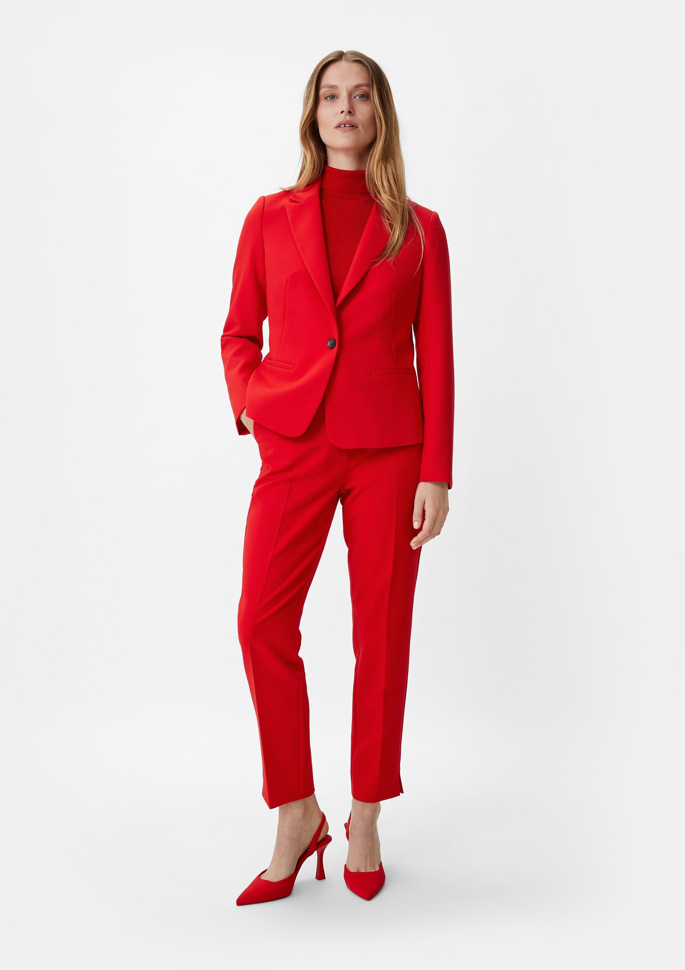Blazer mit leichtem Futter - chilirot