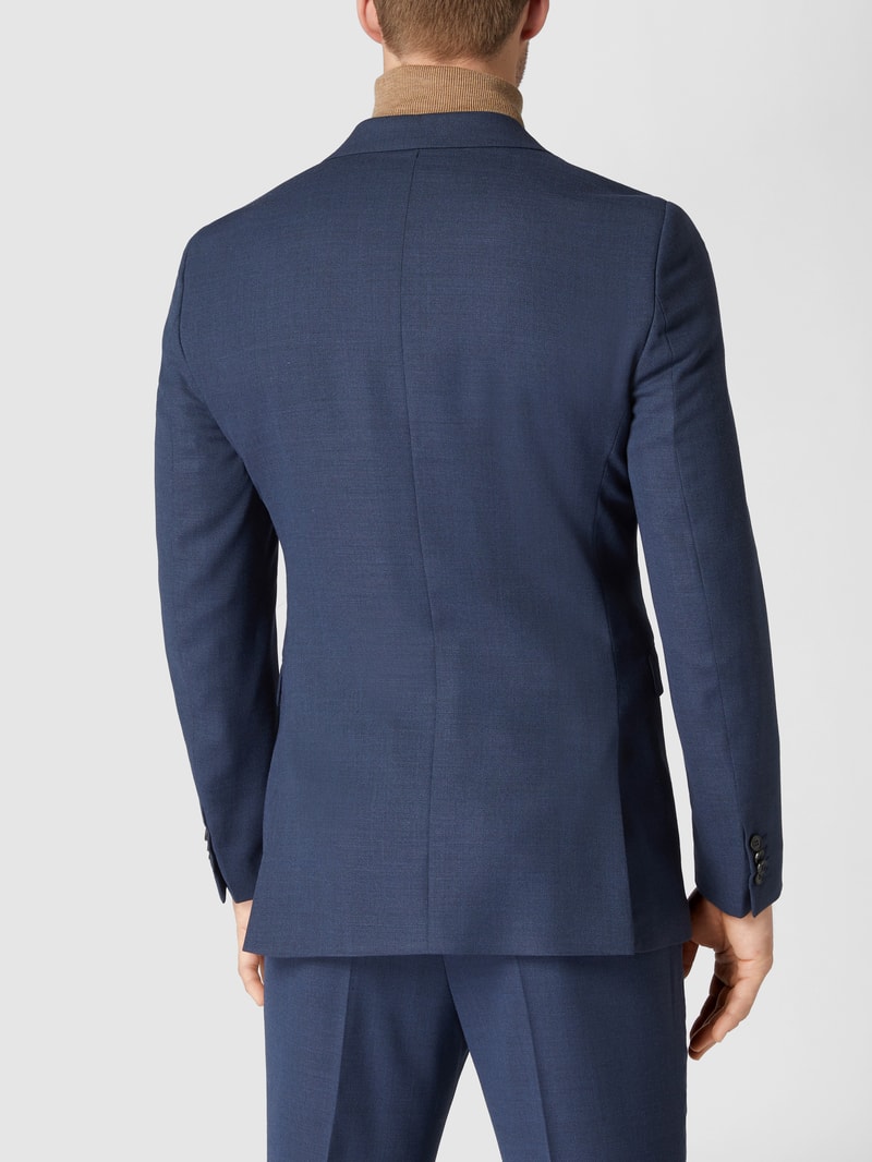 Regular Fit 2-Knopf-Sakko 'Traveler' mit Stretch-Anteil Modell 'Jarl' in blau