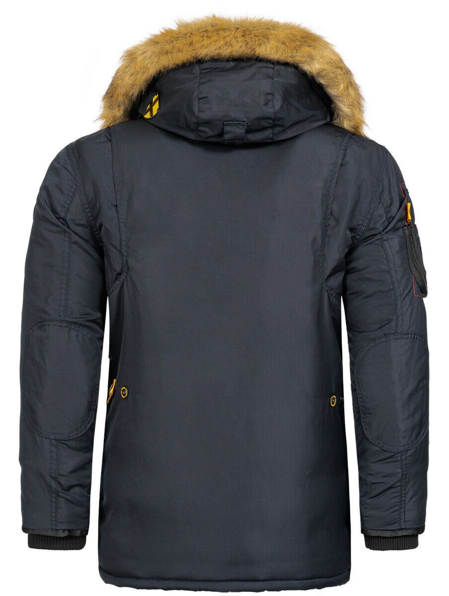 Geographical Norway Parka Winter Jacke Parka Outdoorjacke Mantel Steppjacke warm Gesteppt Luxus