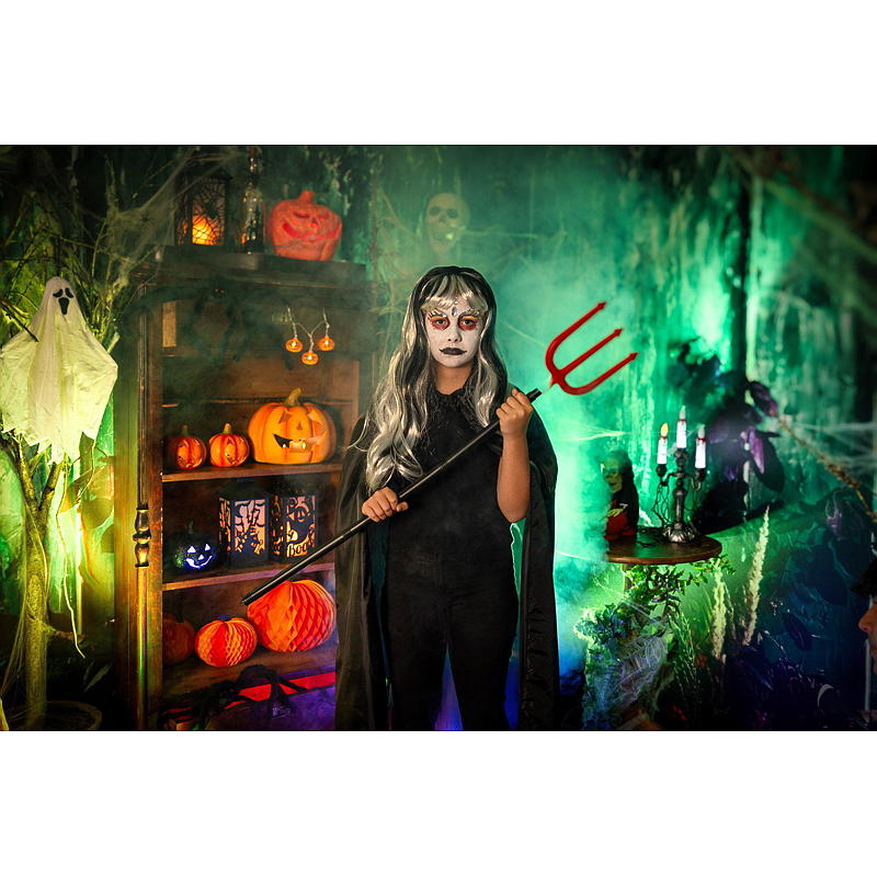 Aå Halloweendrakt one size kappe sort