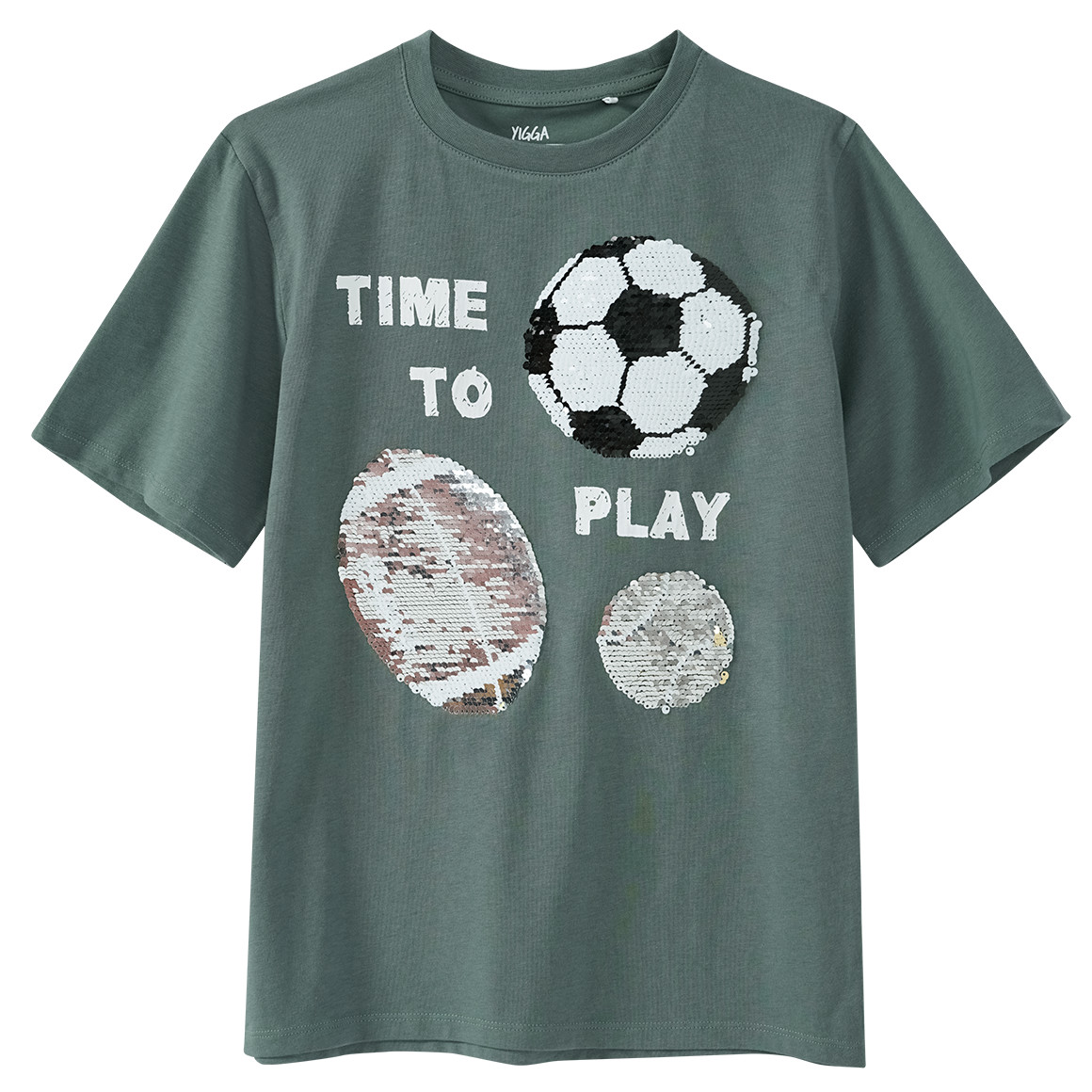 Jungen T-Shirt mit Wendepailletten
