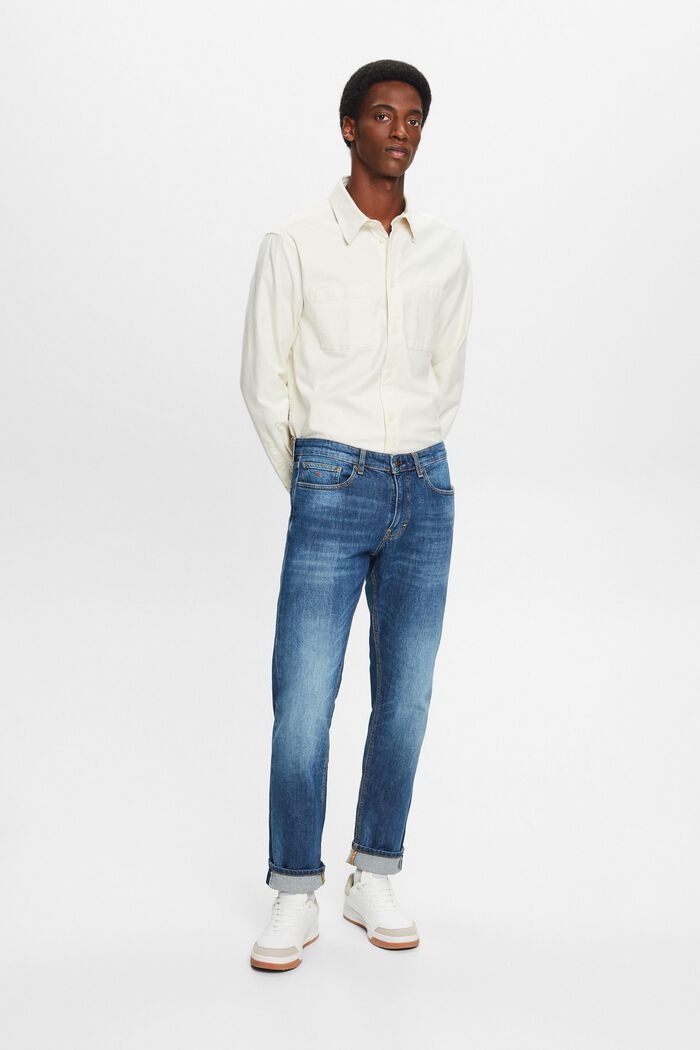 Schmale Jeans mit mittlerer Bundhöhe