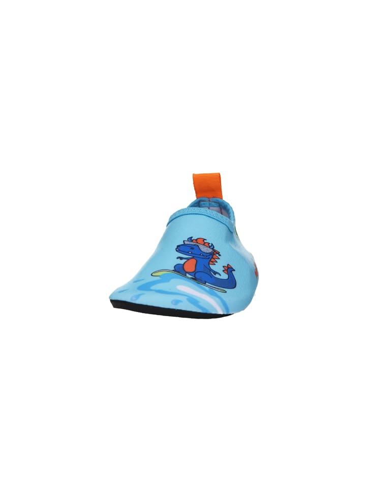 Playshoes Barfuß-Schuh Dino in Blau/Grün günstig kaufen