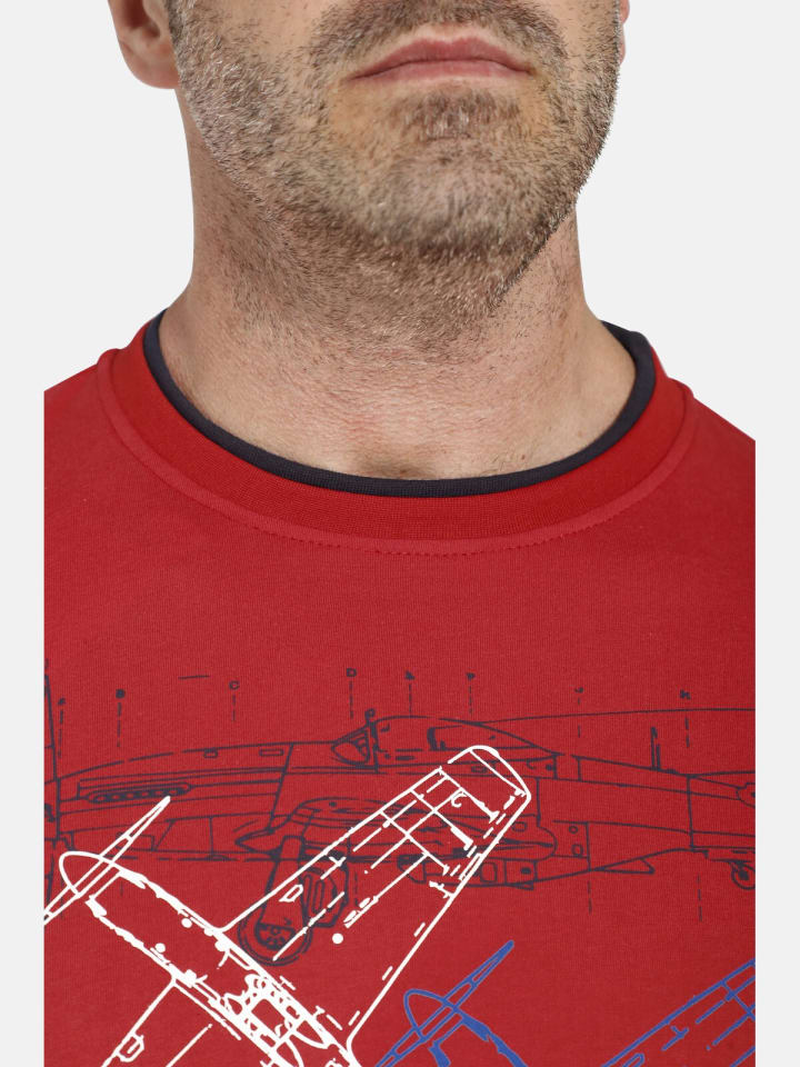 Charles Colby T-Shirt EARL DILLONS in rot günstig kaufen