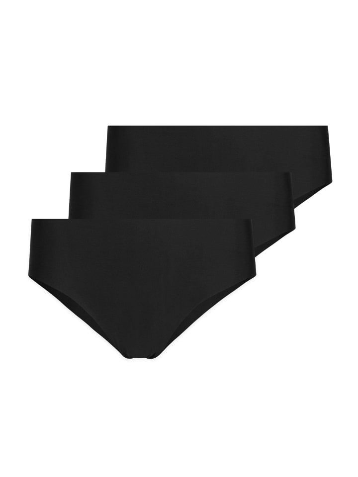 SNOCKS High Waist Hipster aus Mikrofaser 3 Stück in Schwarz günstig kaufen