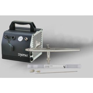 Airbrush-Set Ultra Two in One + AC-27 inkl. Reinigungsstation, Düsenreinigungsset, Schlauch und Schnellkupplung