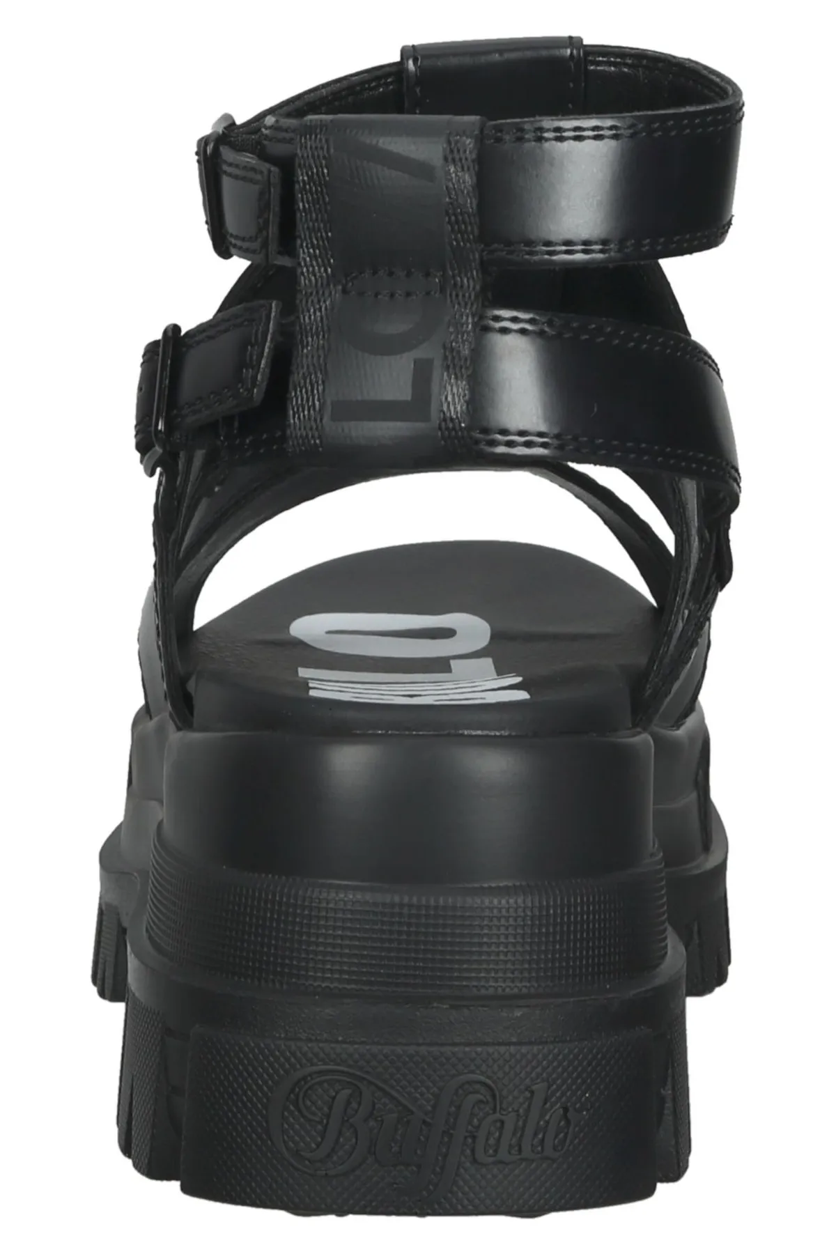 Buffalo  Sandalette - Schwarz - Flacher Absatz