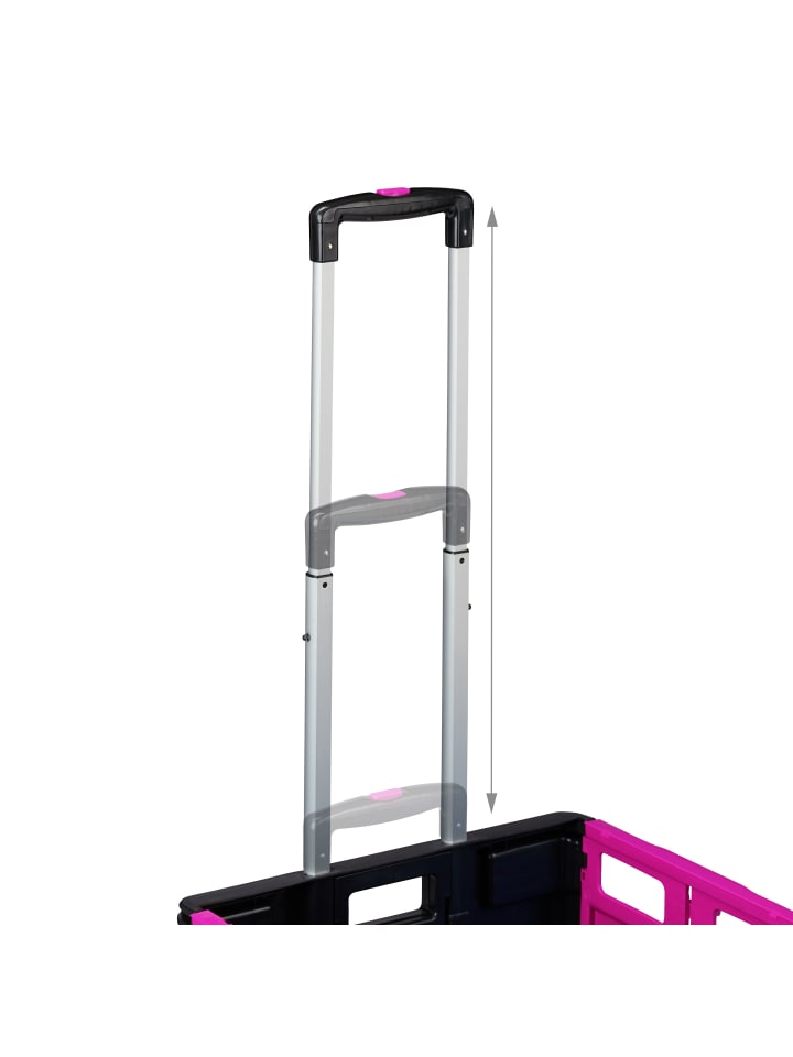 relaxdays Einkaufstrolley in Pink günstig kaufen onesize