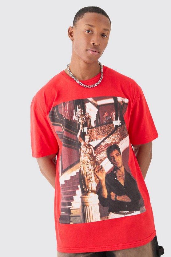 Oversize T-Shirt mit lizenziertem Scarface-Print