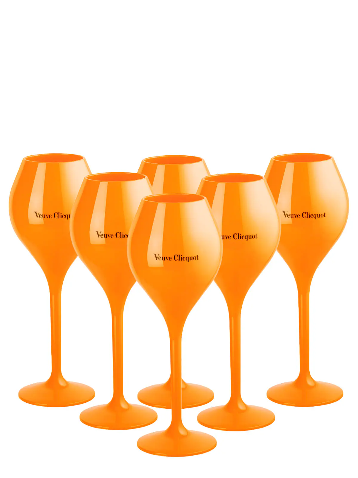 Veuve Clicquot Yellow Label Champagnergläser aus Acryl