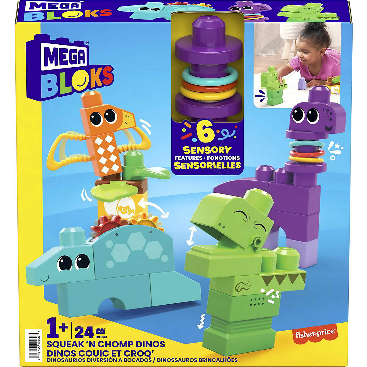 MEGA BLOKS Quietsch- & Kauspaß Dinos