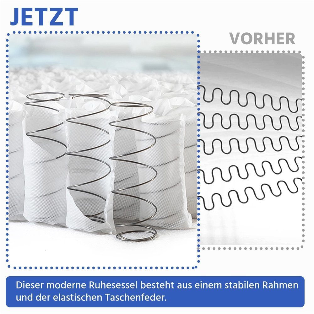 Yaheetech Relaxsessel, Fernsehsessel TV Sessel, Verstellbar Ruhesessel