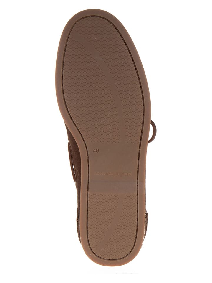 Tommy Hilfiger Shoes Leder-Mokassins  in Braun günstig kaufen