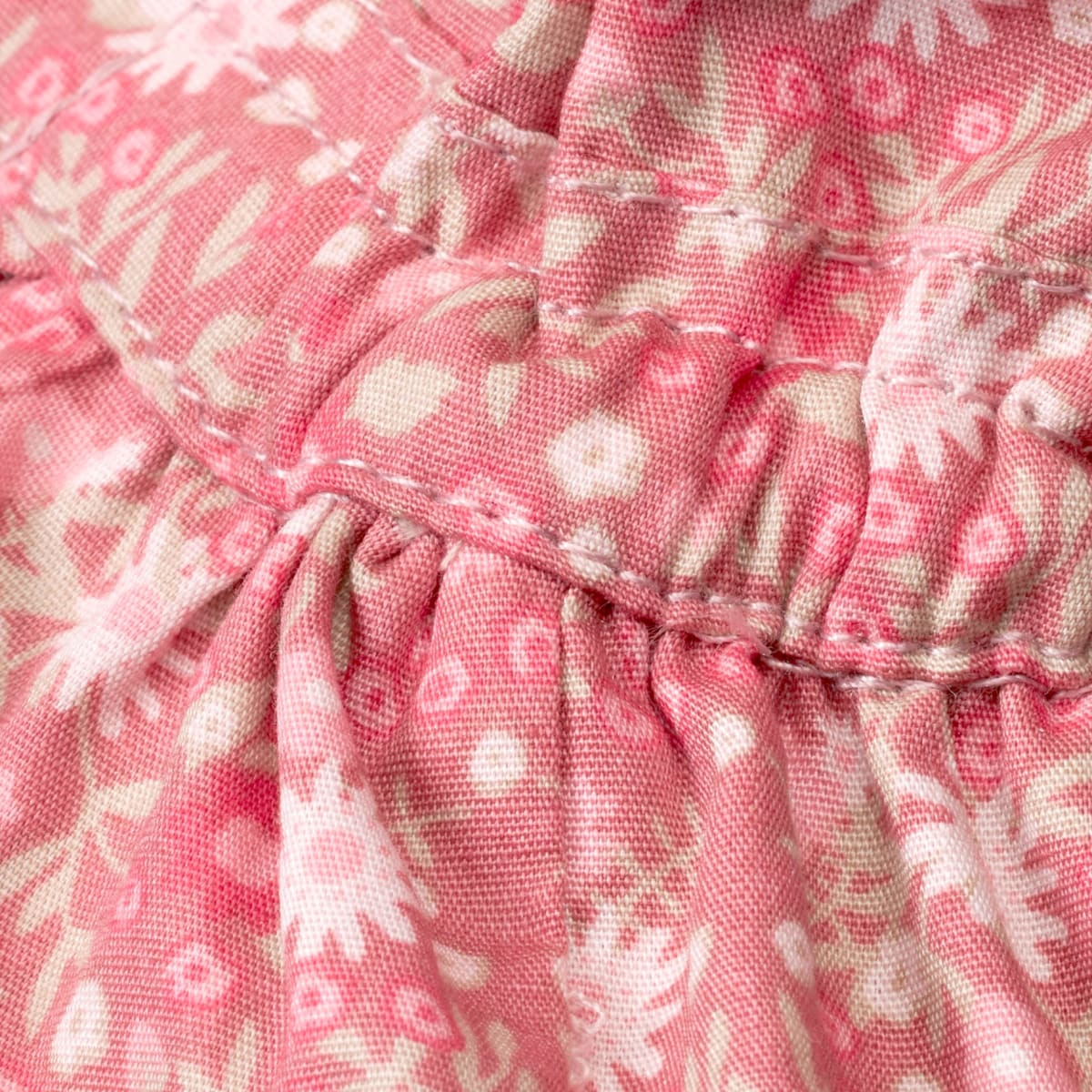 Hut mit Blumen-Muster, pink, Gr. 54/55, 1 St