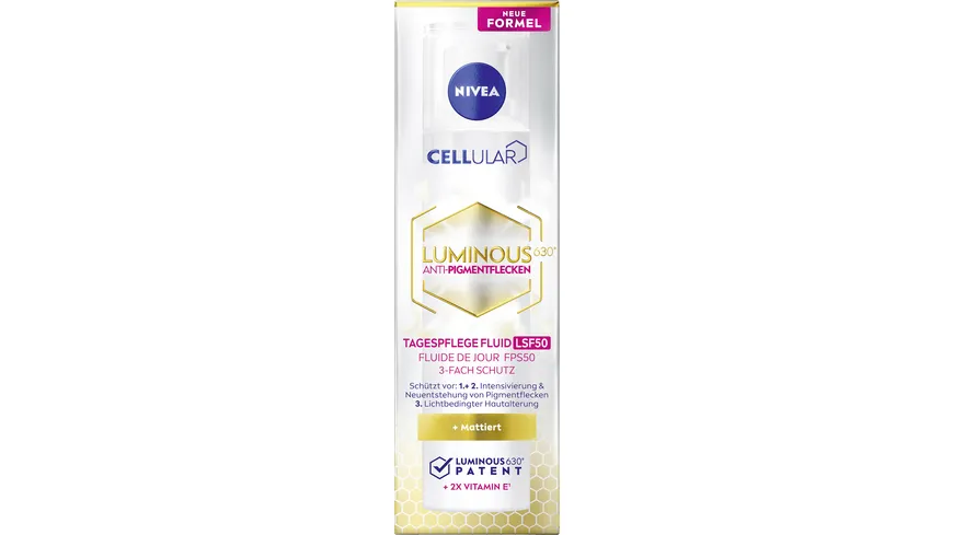 NIVEA Cellular Luminous 360 Anti-Pigmentflecken Tagespflege Fluid LSF50 40 ml