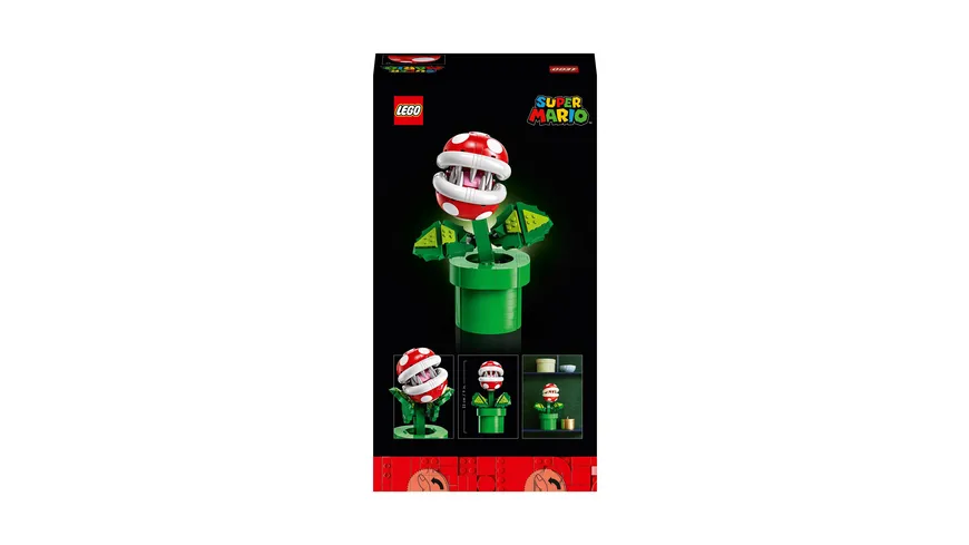 LEGO Super Mario 71426 Piranha-Pflanze Set, bewegliche Figur als Deko