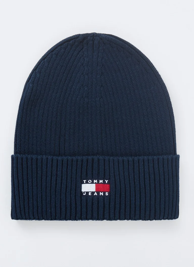 Tommy Hilfiger Rib-knit beanie with logo embroidery