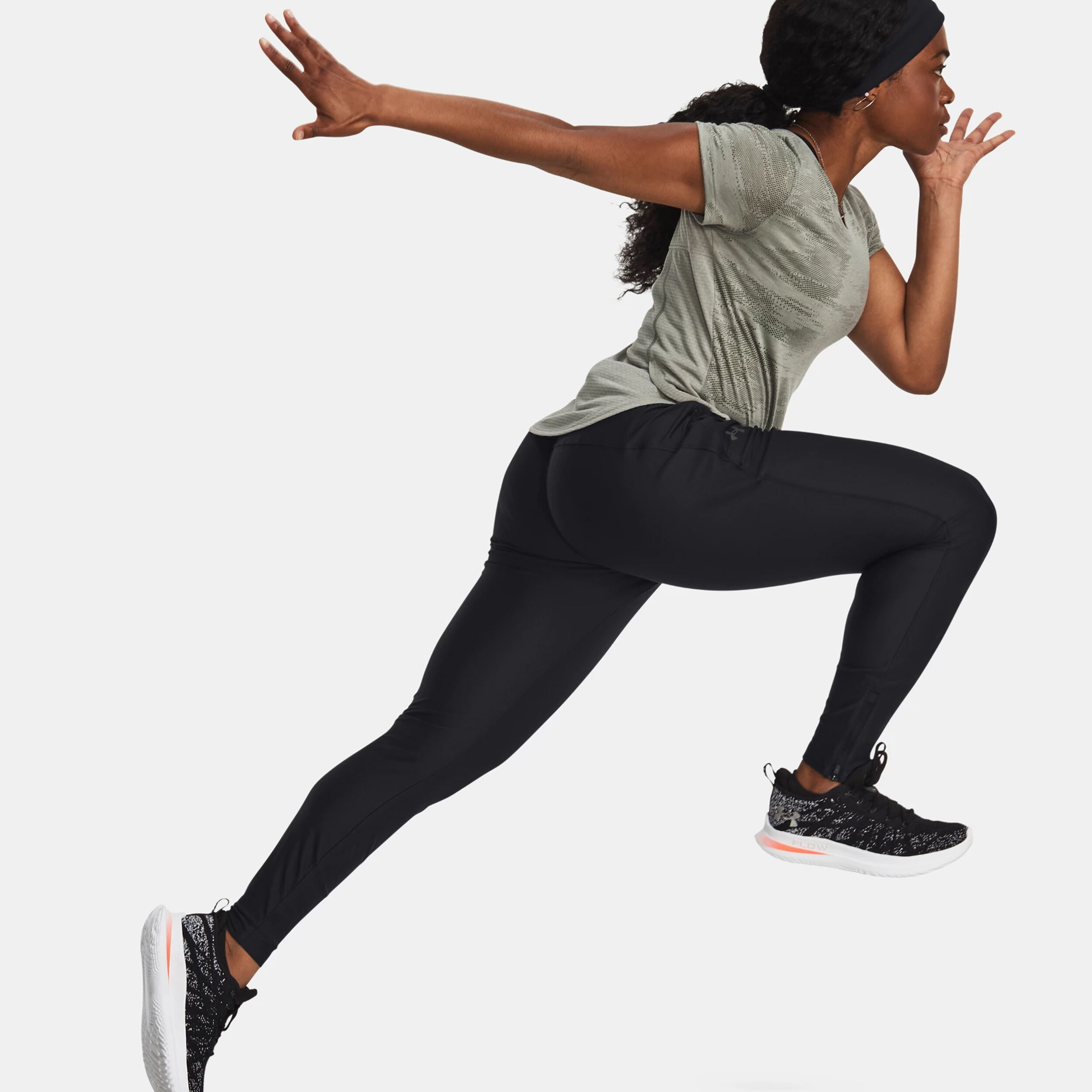 Qualifier Elite Laufhose Damen - Schwarz