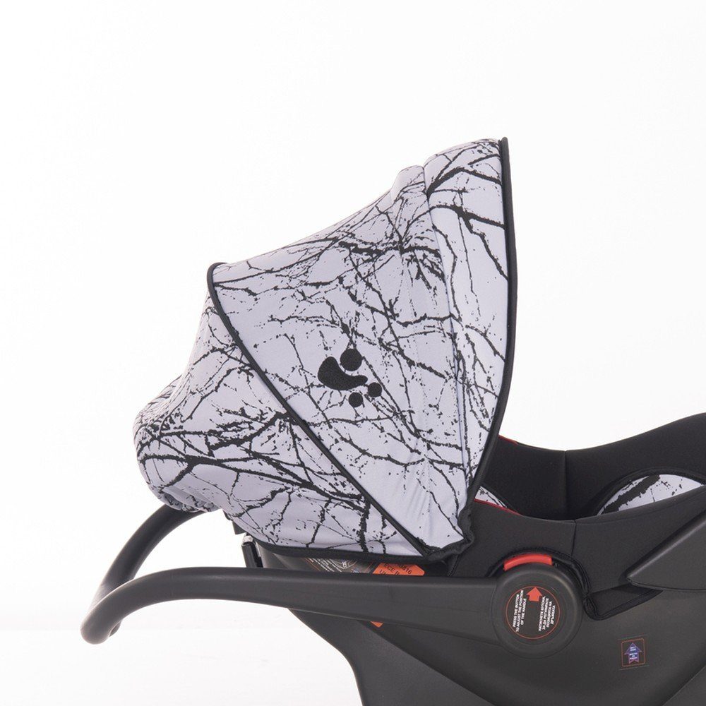 Lorelli Babyschale Babyschale Pluto Gruppe 0+, bis: 13 kg, (0 - 13 kg), Sonnendach faltbar, Fußabdeckung