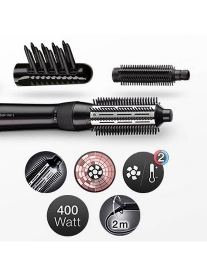 Braun Volumizer Satin Hair 3 Big Brush & small Brush in Schwarz günstig kaufen 1 Stück